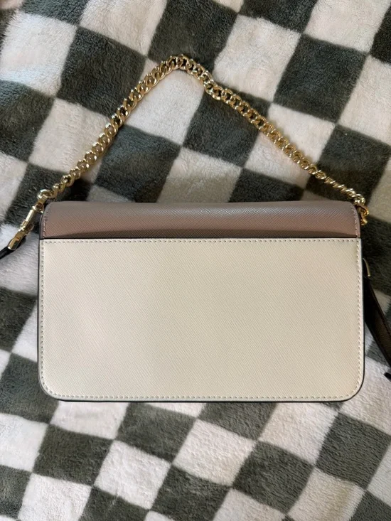 Kate Spade Madison Cross Body Flap Bag in Beige, Ivory, and Black - Picture 6 of 6